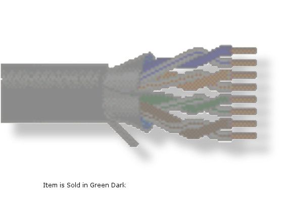 BELDEN1533P005A1000 Model 1533P Multi-Conductor, UTP Category 5e Nonbonded-Pair Cable, Green Dark Color; CAT5e (100MHz); 4-Pair; F/UTP-Foil shielded; Plenum-CMP; Premise Horizontal Cable; 24 AWG solid bare copper conductors; FEP insulation; Overall Beldfoil shield; Flamarrest jacket; RJ-45 compatible; Dimensions 1000 feet (length), Weight 34 lbs; Shipping Weight 37 lbs; UPC BELDEN1533P005A1000 (BELDEN1533P005A1000 WIRE MULTICONDUCTOR TRANSMISSION CONNECTIVITY)